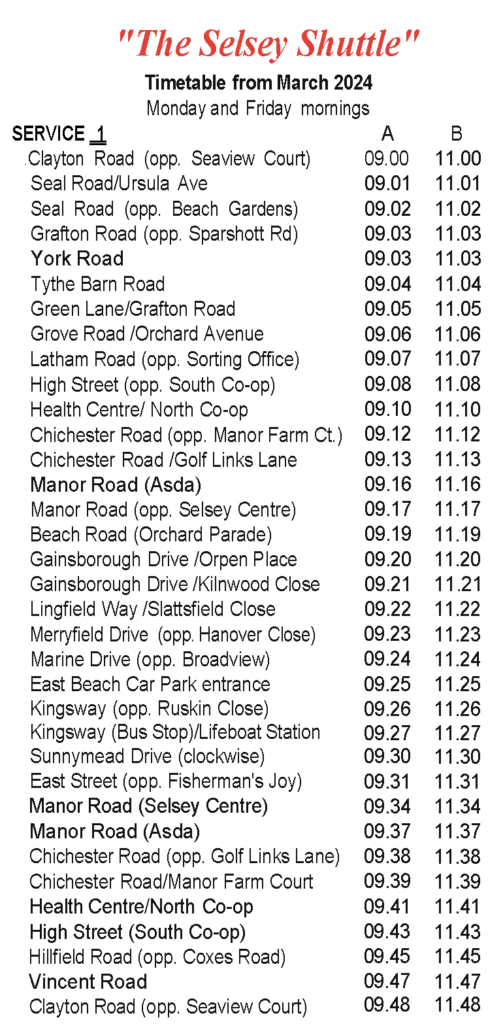The Selsey Shuttle Service 1
