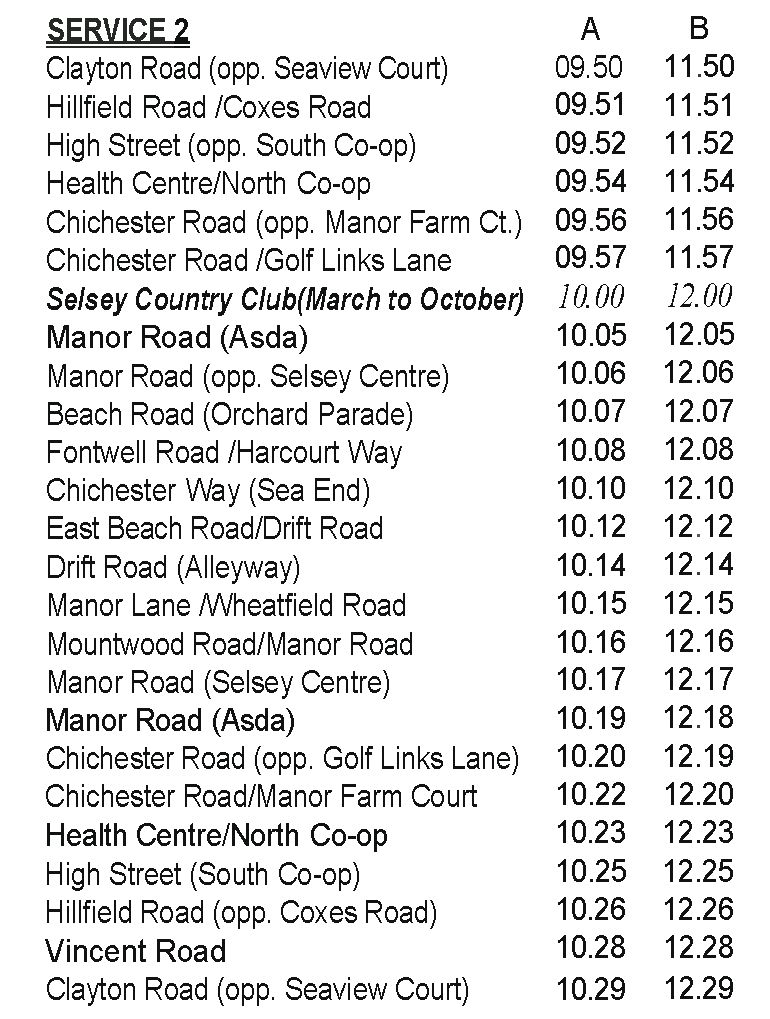 The Selsey Shuttle Service 2